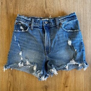 A&F 4” High Rise Mom Denim Short